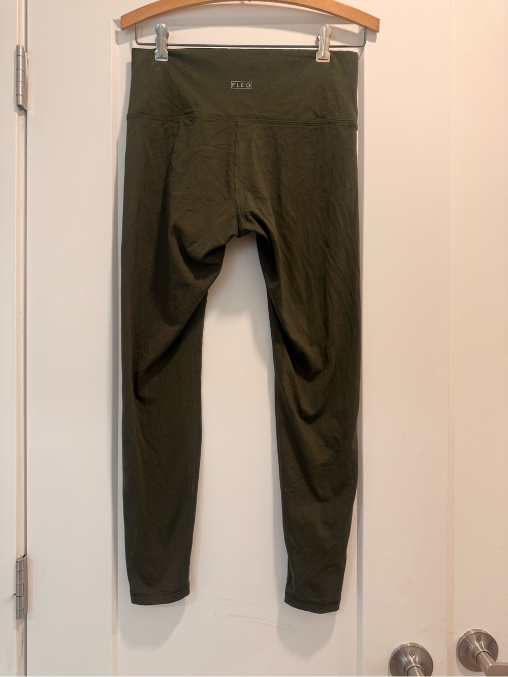 Fleo Olive Green High-Waist Leggings